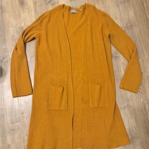 Women's Mustard Cardigan Sweater